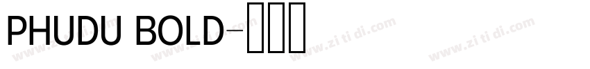 Phudu Bold字体转换